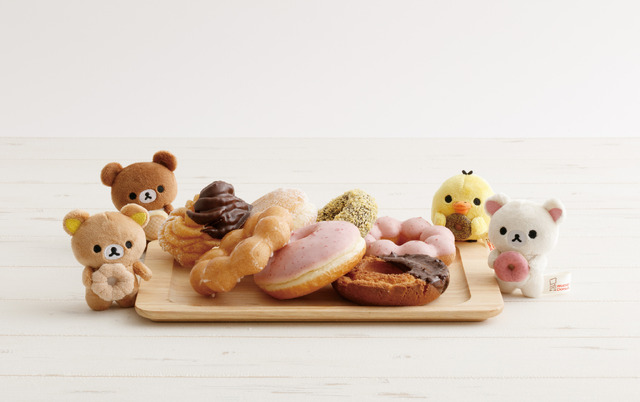 The collaboration between 'Rilakkuma' and 'Mister Donut' has come to life.