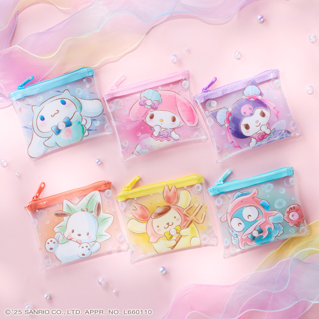 "Namco de Halloween 2025 ~Mermaid Fantasy~ Flat Vinyl Pouch" (C)'25 SANRIO CO., LTD. APPR. NO. L660110