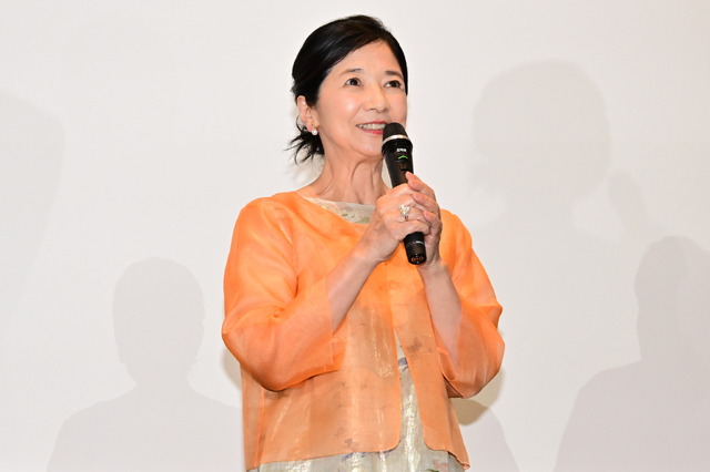『ホウセンカ』完成披露舞台挨拶 オフィシャルスチール 宮崎美子