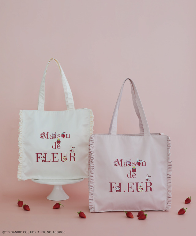 Maison de FLEUR × Ichigo Shinbun 'Frill Tote Bag'