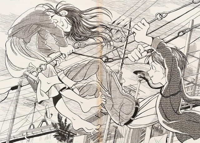 WEEKLY Manga Action Rookie Award Recruitment Illustration, 1992