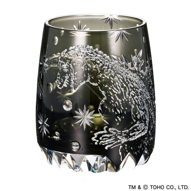 Godzilla 70th Anniversary Edo Kiriko Glass