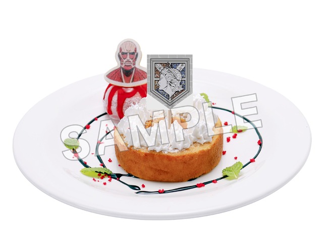 Food Menu 'Sono Hi Jinrui wa Omoidashita Yatsura ni Shihai Sareiteita Kyoufu wo...' Plate from the 'Shingeki no Kyojin Attack on Memory ~Shingeki e no Kioku~' Event