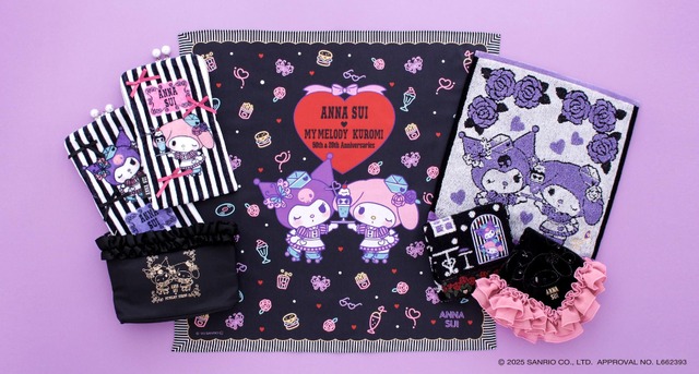 My Melody 50th & Kuromi 20th "ANNA SUI" Collaboration Items