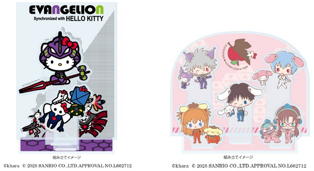 Evangelion x Sanrio Characters Acrylic Diorama Plate