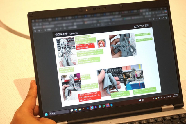 Mold making process for Nuesto figure mass production