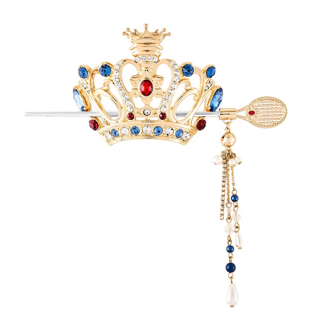 A closer look at the Seigaku Chutougaku model of the Shin Tennis no Ouji-sama Iconic Hair Object Majeste + Kanzashi