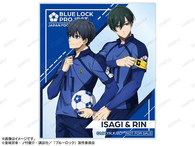 Newly Drawn Isagi Yoichi & Itoshi Rin Ayumi ver. Acrylic Card Event Limited Bonus