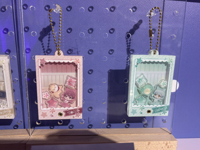 Close-up of Bebi Komu mascot figures