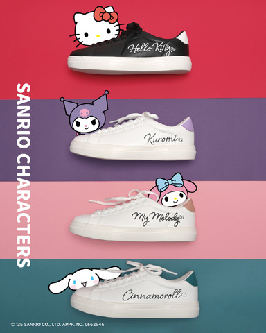 Sanrio Characters Shoes: Charaname Court Sneakers