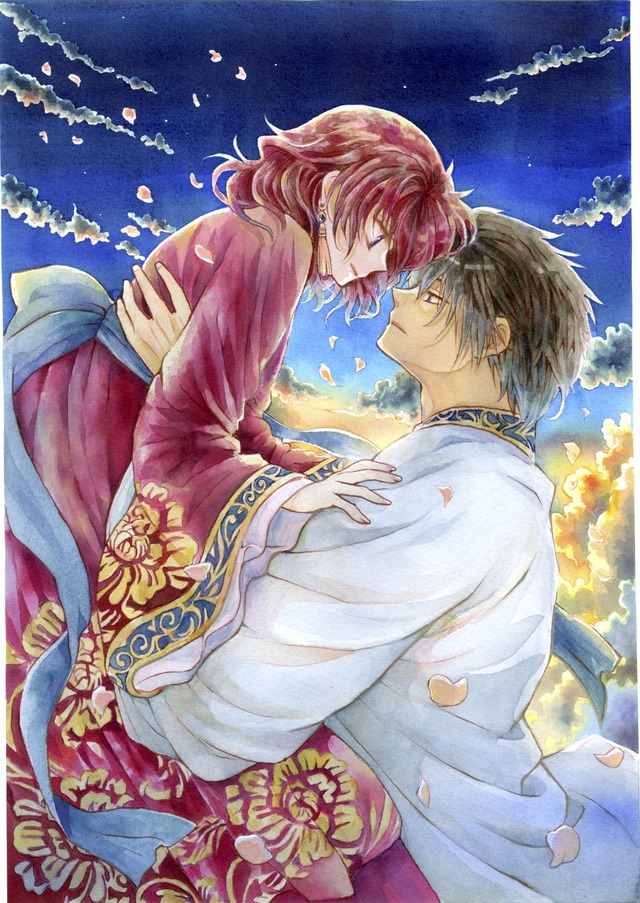 Hana to Yume Issue 1 bonus: Akatsuki no Yona 16-piece reproduction art set