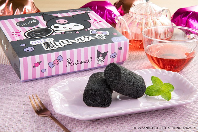 Kuromi's Black Roll Cake