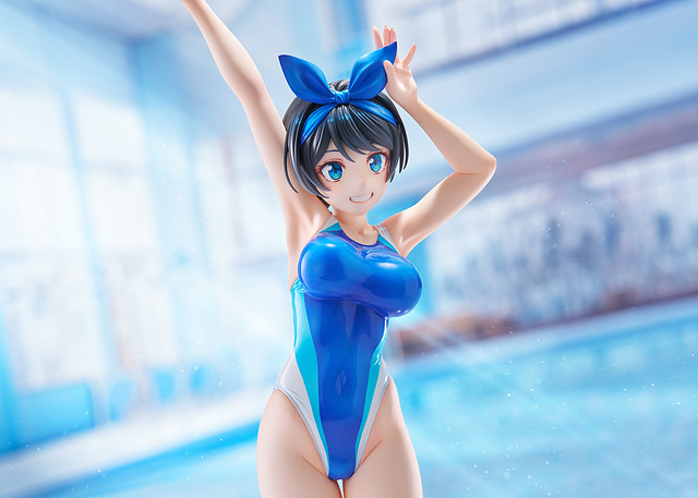 Swimsuit Silhouette Kanojo, Okarishimasu Sarashina Ruka Racing Swimsuit Ver.