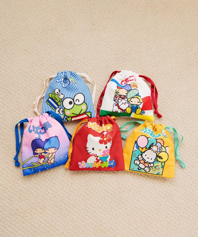 Ichigo Shinbun Drawstring Pouch
