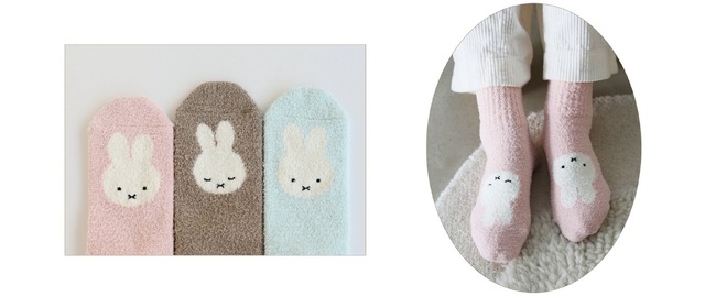 Miffy and Kutsushitaya Collaboration Socks