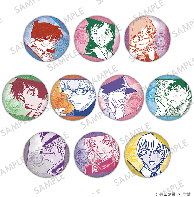 Meitantei Konan Koushiki Apuri Kan Bajji Misuterii Torein Series (all 10 types) Price: [Random] 440 yen (tax included) / [Complete Set] 4,400 yen (tax included)