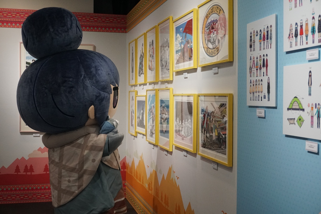 More background and character art from the Yuru Camp anime.