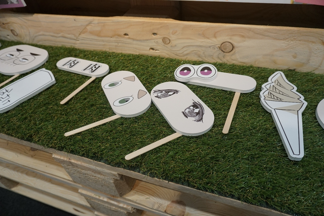More funny faces photo props for Yuru Camp characters.