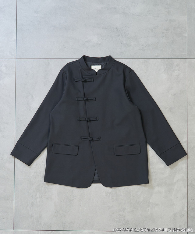 China Shirt Jacket in Black