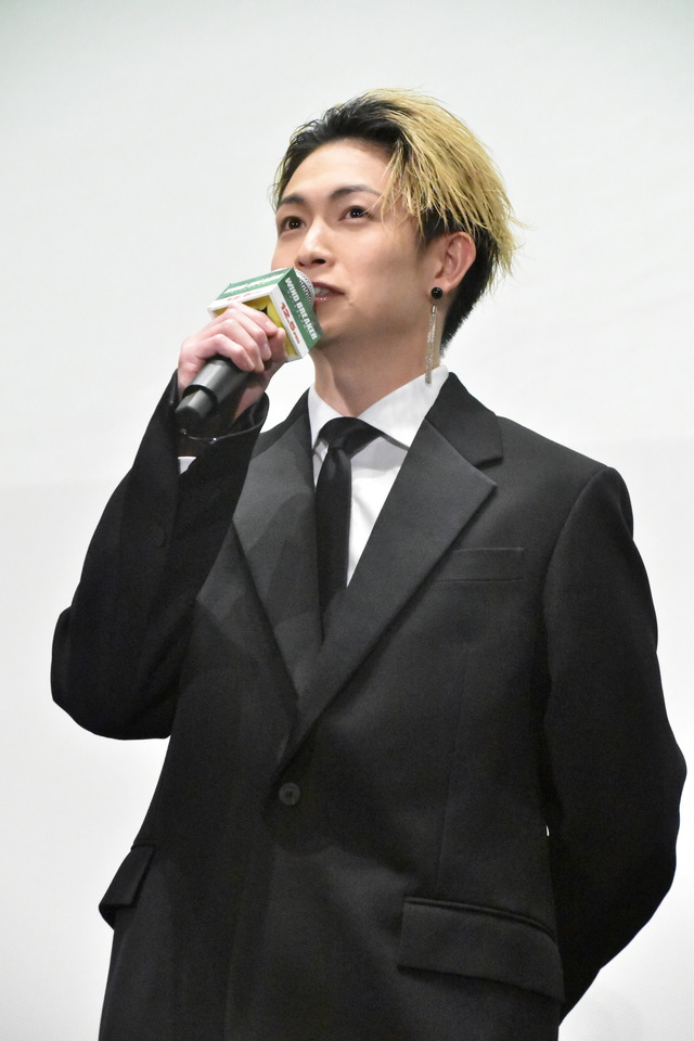 Tsuna Keito at the WIND BREAKER movie fastest preview screening
