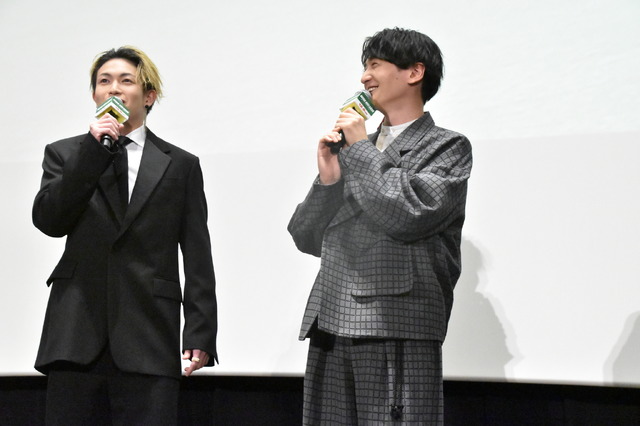 Shimazaki Nobunaga and Tsuna Keito at the WIND BREAKER movie fastest preview screening