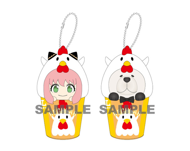 TV Anime 『SPY×FAMILY』 Campaign @Loppi・HMV&BOOKS online Original Goods 'Nariki! Karaage-kun Mini Plush Keychain Set' (C) Endo Tatsuya/Shueisha・SPY×FAMILY Production Committee (C) Lawson, Inc.