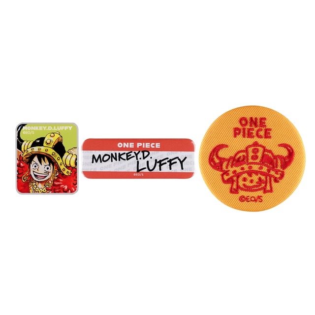 ONE PIECE Assorted Badge Set (Acrylic Badge, Can Badge, Embroidery Badge)