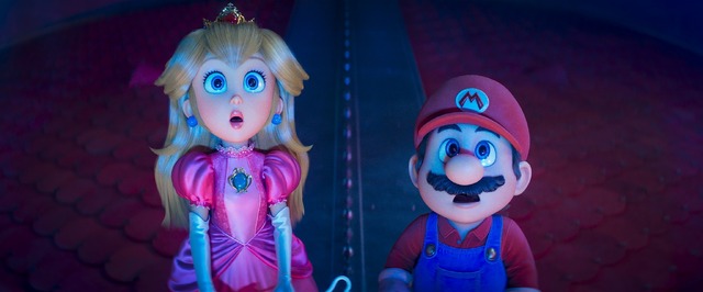 A scene photo from The Super Mario Galaxy Movie