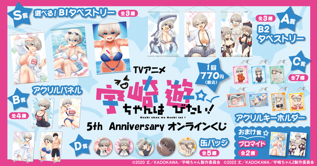 Celebration image for Uzaki-chan 5th Anniversary Online Lottery