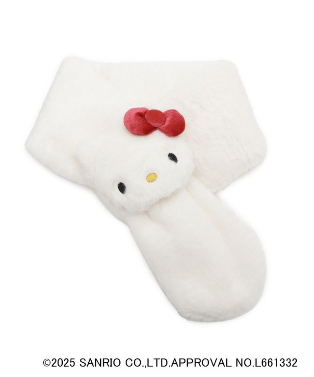 Fake Fur Tippet White