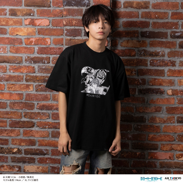 Scene Illustration T-shirt 2 (L) Black