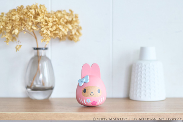 My Melody Wooden Daruma