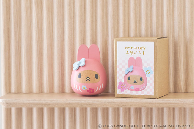 My Melody Wooden Daruma