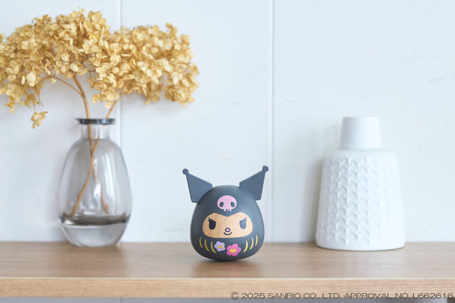 Kuromi Wooden Daruma