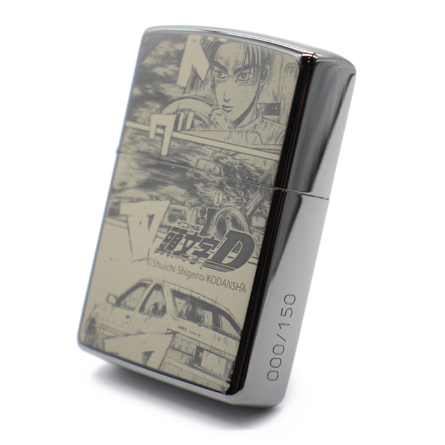 Initial D Special Specification Zippo 30th Anniversary Model Blue Titanium Version
