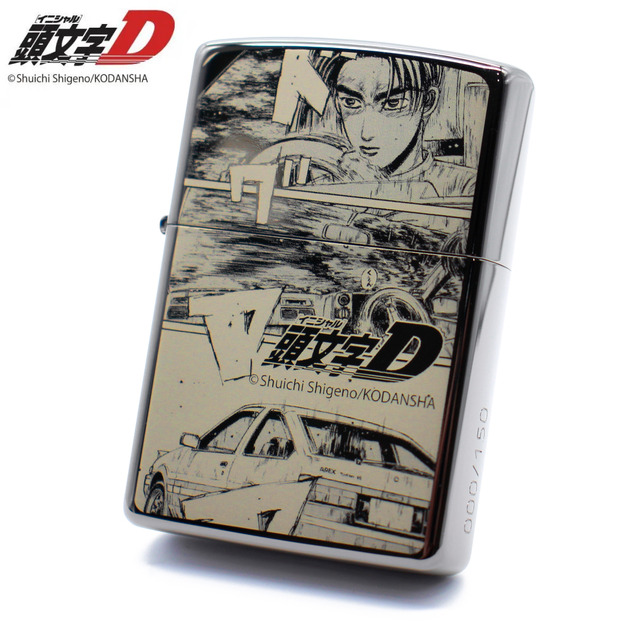 Initial D Special Specification Zippo 30th Anniversary Model Blue Titanium Version