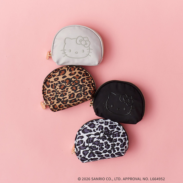 3D Face Print Shell Pouch in 4 colors
