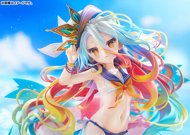 No Game No Life Shiro Sailor Swimsuit Ver. 1/7 Scale Figure - side view