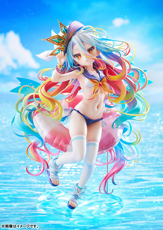 No Game No Life Shiro Sailor Swimsuit Ver. 1/7 Scale Figure - close-up