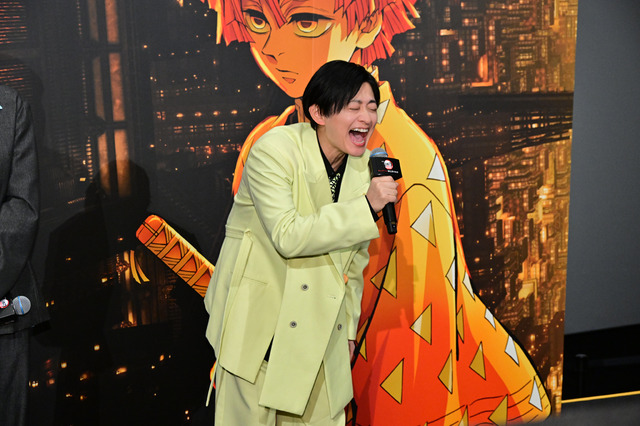 Shimono Hiro talking about voicing Zenitsu's climactic moment