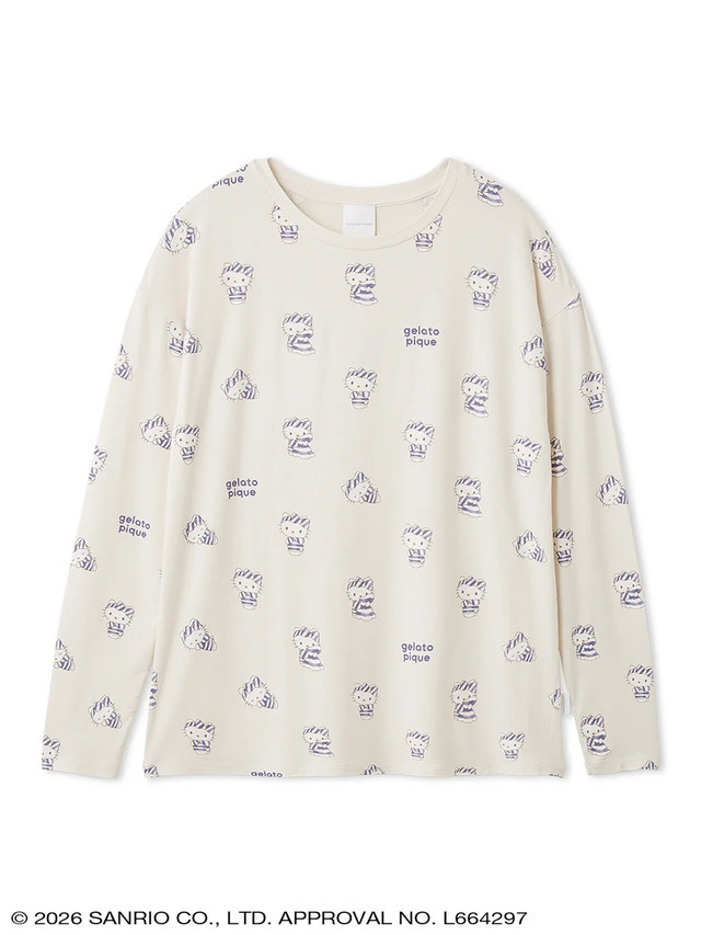 All-Over Print Long T-Shirt - Hello Kitty