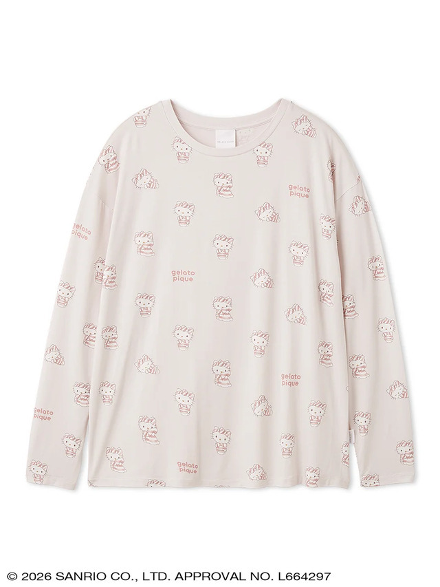 All-Over Print Long T-Shirt - Hello Kitty