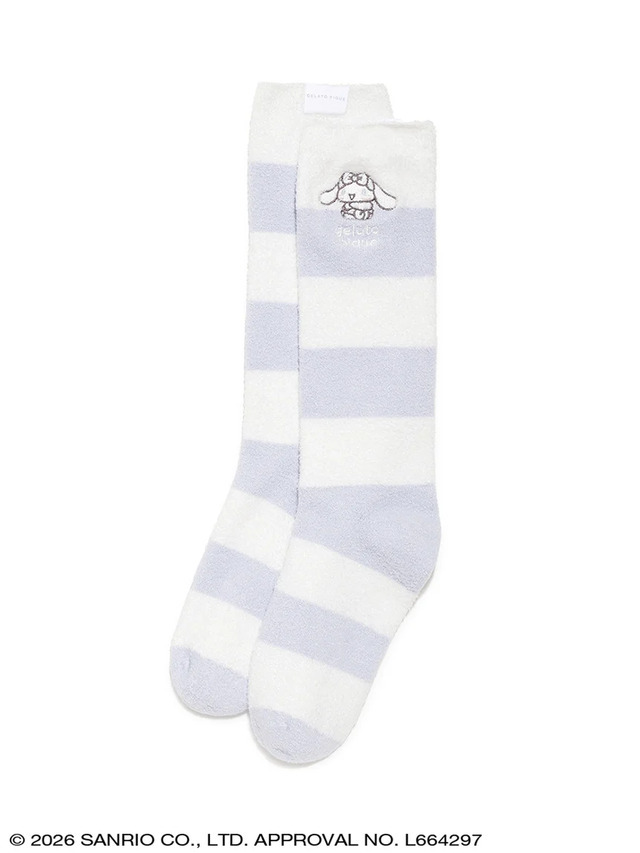 Smoothie Border Socks - Cinnamoroll