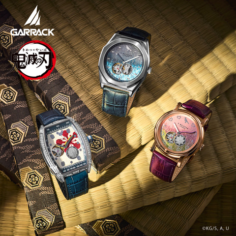 Kimetsu no Yaiba: Uzui Tengen, Tokitou Muichirou, Kanroji Mitsuri Mechanical Watches Appear with Sparkling Nichirin Tou & Kanazawa Haku