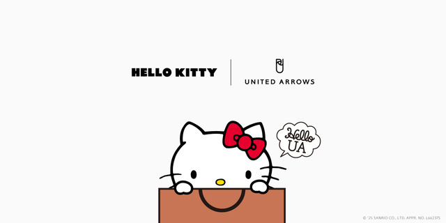 “Hello Kitty” Playful Spirit! First UNITED ARROWS Collaboration Features Charms, Cardigans & More in 4-Item Lineup.