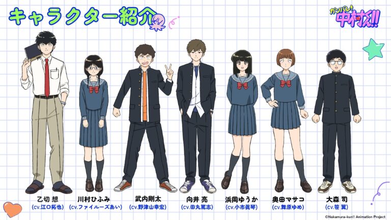 Additional Cast for ‘Ganbare! Nakamura-kun!!’ Announced