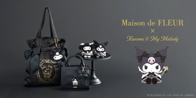 Sanrio Kuromi’s Devilishly Cute Charm Expressed in “All-Black”! Maison de FLEUR Collaboration Items Launch.