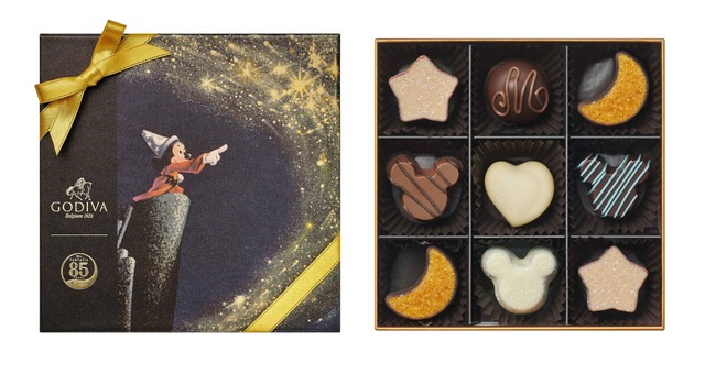 Mickey Mouse’s Magical Glow & Limited Mickey-shaped Chocolates: Godiva Disney Fantasia Collection!