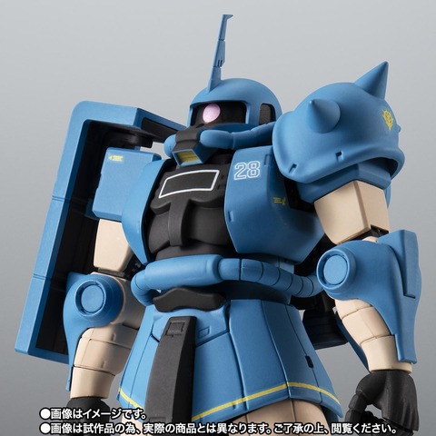 Not Red, But Blue! Colonel Robert Gilliam’s Koukidougata Zaku II Figure Revealed! Equipped with Many Weapons, It Descends on the Battlefield