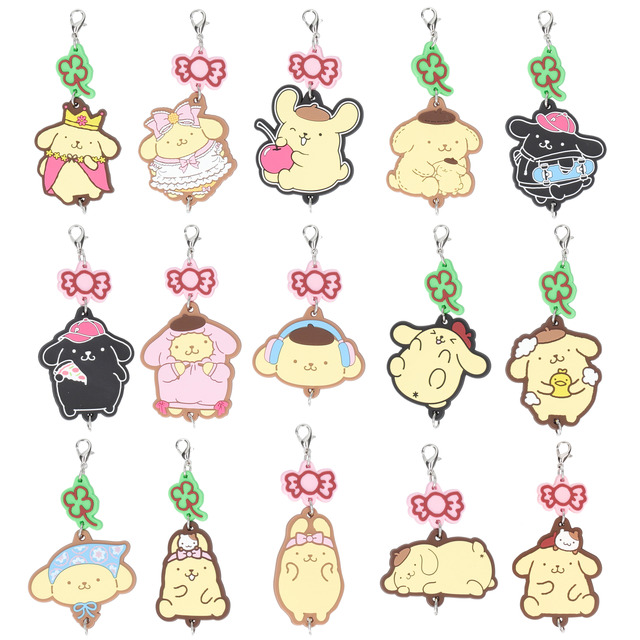 Sanrio Pomupomupurin Oshi Must-See! Collection Heart-Tickling Connectable Rubber Collection Debuts